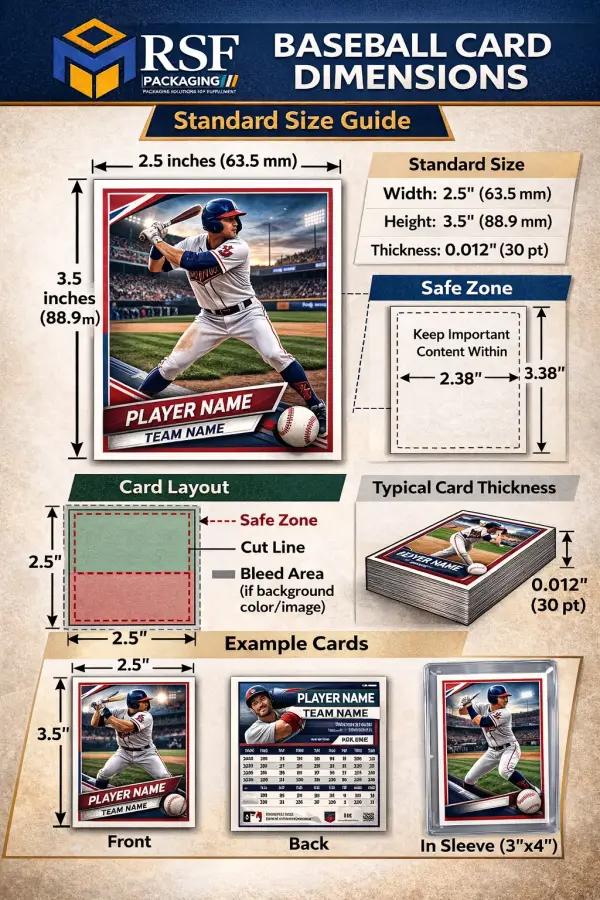 Baseball Card Dimensions