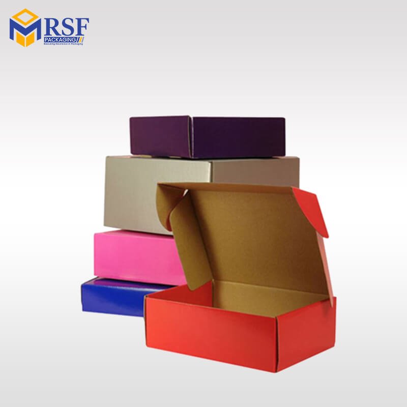 Free sample CMYK Customized Print Matte Corrugated Shipping Paper Boxes